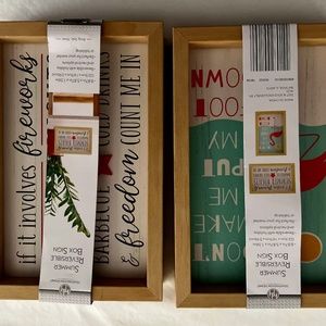 Summer Reversible Box Sign